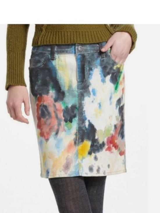 Anthropologie Dresses & Skirts - NWT Anthropologie Night Garden Hand Painted Skirt Size 29